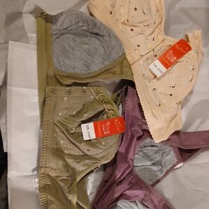 3 Floral Bras  ,Never Worn